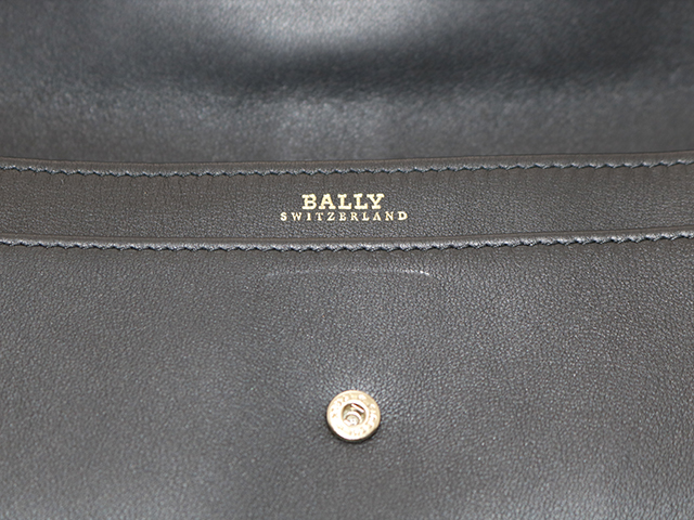BALLY バリー L字ZIP長財布 レザー ブラック ロングフラップ
