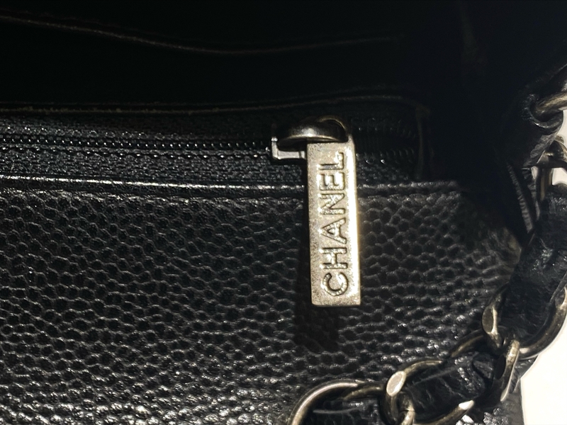 CHANEL シャネル ミニマトラッセチェーンショルダー ブラック/SV CHANEL シャネル ミニマトラッセチェーンショルダー ブラック/SV