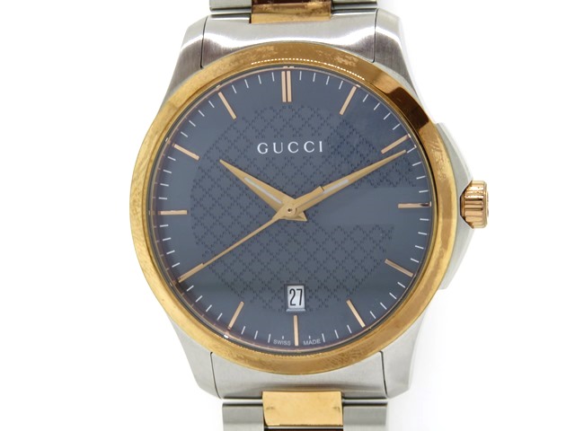 GUCCI グッチ 男性用腕時計 メンズ Gタイムレス 126.4 ステンレス  
