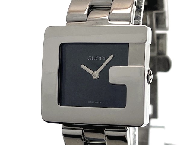 正規品 GUCCI グッチ レディース腕時計 3600J スクエア 黒文字盤