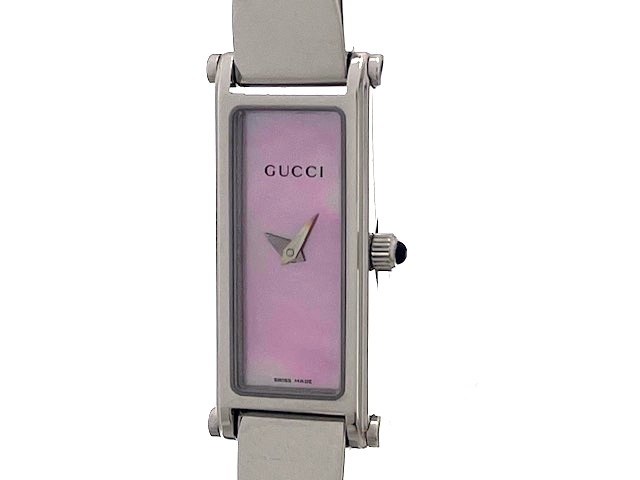 GUCCI グッチ レディース クオーツ 1500L YA015509 ピンクシェル