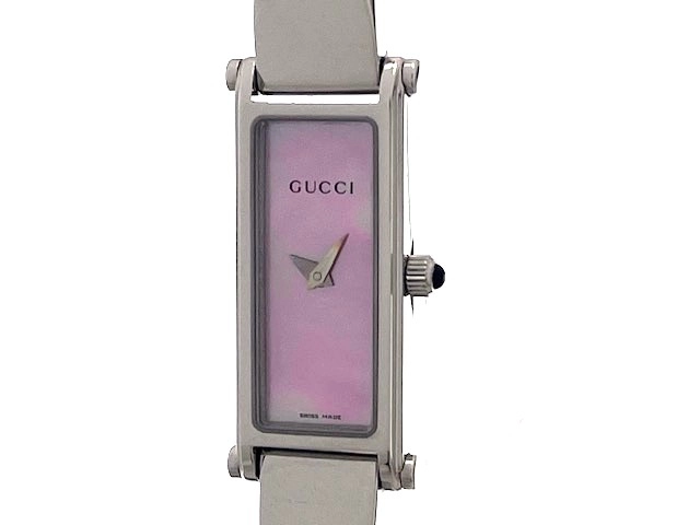 GUCCI グッチ レディース クオーツ 1500L YA015509 ピンクシェル