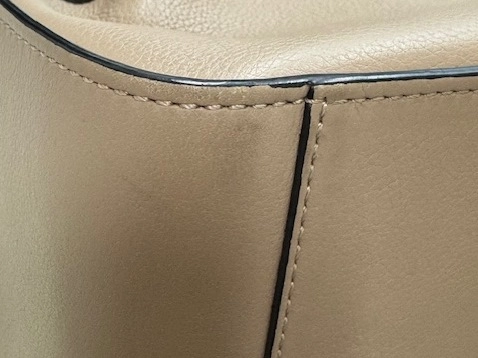 LOEWE ロエベ　ハンモック ドローストリングバッグ　ミニ　グレージュ【431】2148103753565