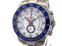 2016年7月国内正規品 ROLEX ロレックス メンズ オートマチック ヨットマスターⅡ 116680 ホワイト文字盤 青針 SS【472】HK
