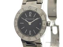 BVLGARI ブルガリ レディース クオーツ ブルガリブルガリ BB23SSD ブラック文字盤 SS【472】HK