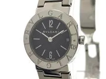 BVLGARI ブルガリ レディース クオーツ ブルガリブルガリ BB23SSD ブラック文字盤 SS【472】HK