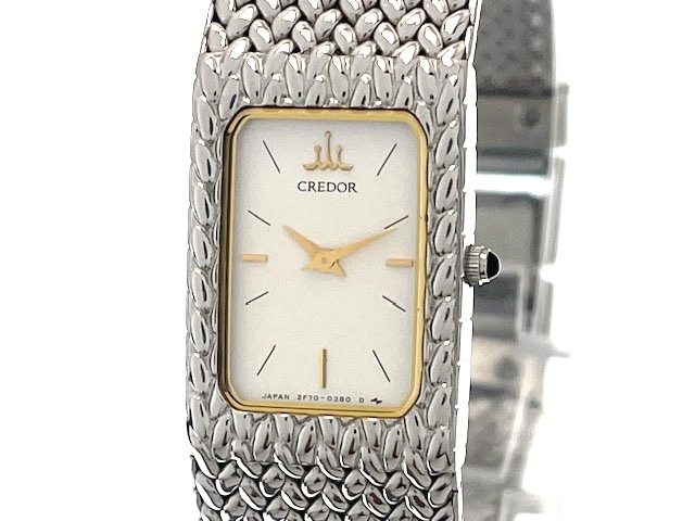 SEIKO セイコー レディース クォーツ クレドール 2F70-5340 シルバー