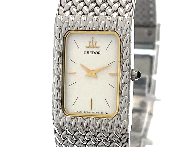 SEIKO セイコー レディース クォーツ クレドール 2F70-5340 シルバー