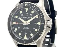 HAMILTON ハミルトン メンズ オートマチック カーキ H82515330 ブラック文字盤 SS/ラバー 現状販売品【472】HK