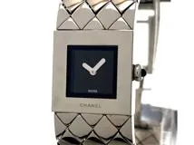 CHANEL シャネル レディース クオーツ マトラッセ H0009 ブラック文字