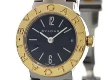 BVLGARI ブルガリ　レディース クオーツ　ブルガリ ブルガリ BB23SG　ブラック文字盤 K18YG/SS【471】