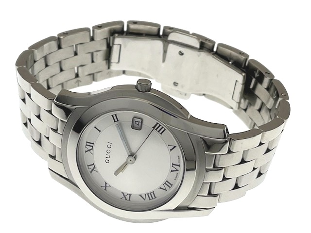 GUCCI グッチ メンズ クオーツ Gクラス 5500M YA055305 シルバー文字盤  