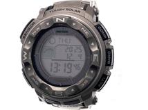 CASIO カシオ メンズ 電波ソーラー プロトレック PRW-2500T デジタル文字盤 TI/SS【472】HK