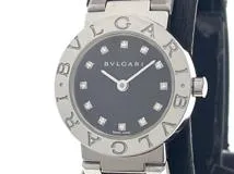 BVLGARI ブルガリ　レディース クオーツ　ブルガリ ブルガリ BB23SS　ブラック12PD文字盤 SS【472】HK