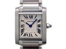 Cartier カルティエ　レディース クオーツ　タンクフランセーズSM W51008Q3　ホワイトローマン文字盤 SS【472】HK