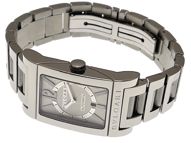 BVLGARI Retangolo 腕時計 シルバー HA-4273| ブルガリ レッタンゴロ SS スクエア クオーツ クロノ