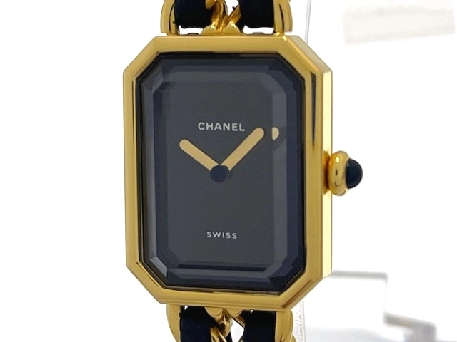 CHANEL シャネル レディース クオーツ プルミエールS H0001 ブラック  