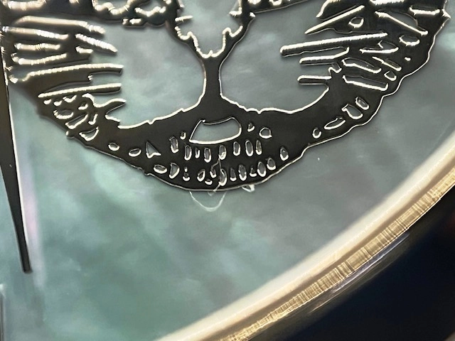 GUCCI グッチ レディース クオーツ Gタイムレス 126.4 YA1264124 ブルーシェル文字盤 SS/レザー【472】HK