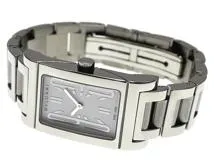 BVLGARI ブルガリ　レディース クオーツ　レッタンゴロ RT39S　ホワイト文字盤 SS【472】HK