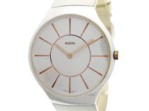 RADO ラドー メンズ クオーツ シンライン 140.0957.3 ホワイト文字盤 CE/SS/ラバー【472】HK