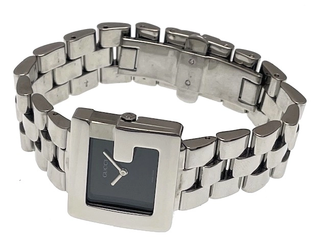 GUCCI グッチ レディース クオーツ 3600J ブラック文字盤 SS【472】HK