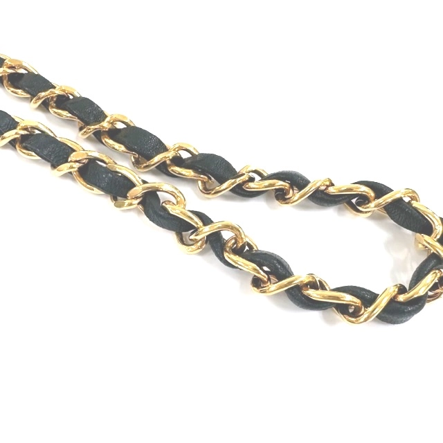 CHANEL シャネル マトラッセ ダイアナフラップ チェーンショルダー ブラック ラムスキン【432】2148103586101