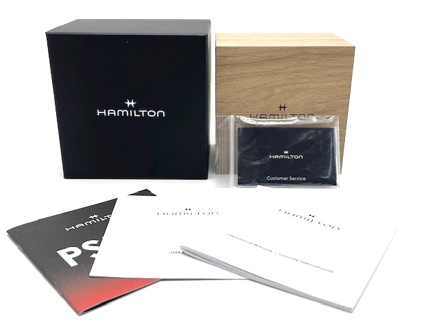 HAMILTON ハミルトン レディース クオーツ アメリカンクラシック PSR 74 H52314130 レッド文字盤 SS(イエローPVD) 現状販売品【472】HK