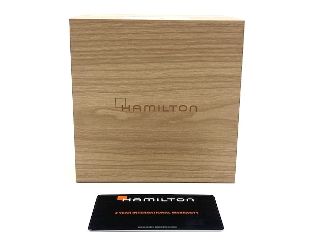 HAMILTON ハミルトン メンズ オートマチック カーキ H82515330 ブラック文字盤 SS/ラバー 現状販売品【472】HK