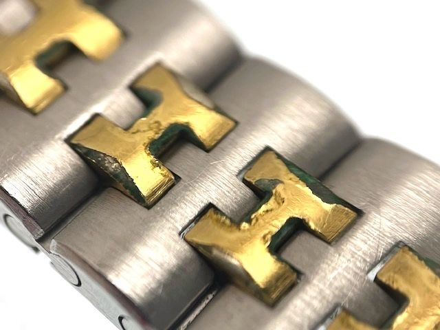 HERMES エルメス レディース クォーツ プロフィール コンビ シルバー文字盤 GP/SS 現状販売【472】HK