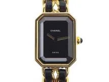 CHANEL シャネル 腕時計 プルミエールM H0001 GP/社外革ベルト