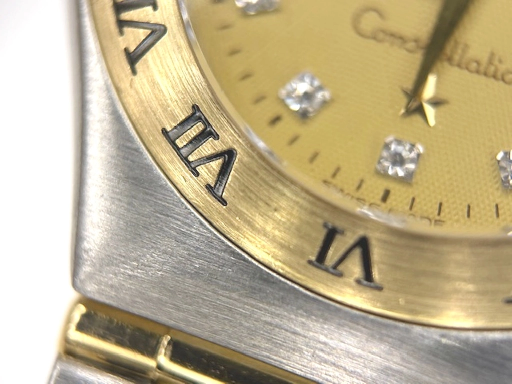 OMEGA オメガ 腕時計 コンステレーション ミニ 1262.15 SS/YG シャンパン/12PD文字盤【472】TS