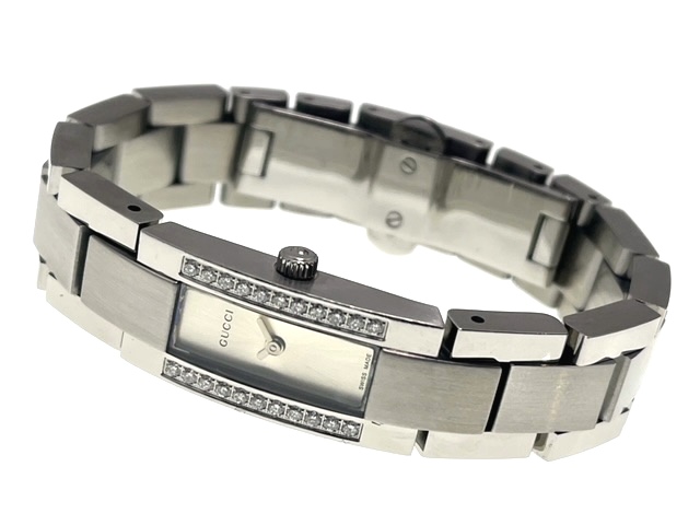 稼働 GUCCI レディース 腕時計 クオーツ QZ 4600L シルバー GUCCI/グッチ】 4600L 腕時計 ステンレススチール クオーツ