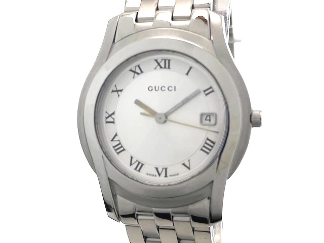 GUCCI グッチ メンズ クオーツ Gクラス 5500M YA055305 シルバー文字盤  