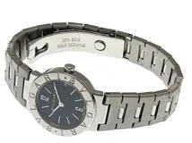 BVLGARI ブルガリ レディース クオーツ ブルガリブルガリ BB23SSD ブラック文字盤 SS【472】HK