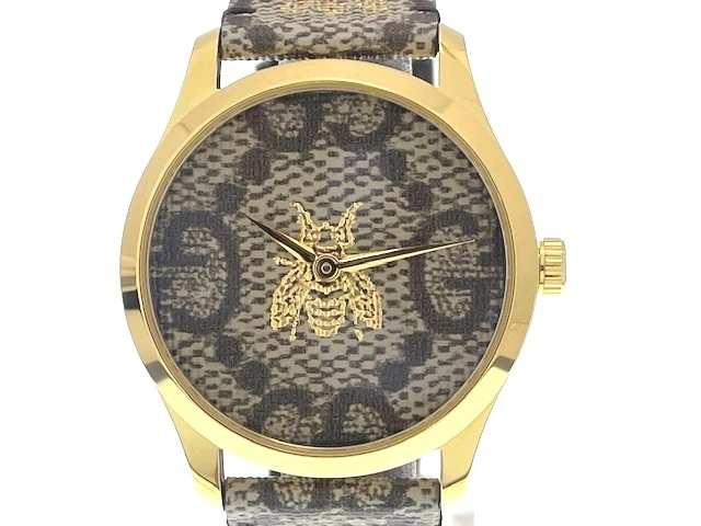 GUCCI グッチ メンズ クォーツ Gタイムレス 126.4 YA1264068 GG文字盤  