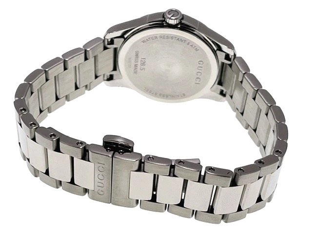 GUCCI グッチ　レディース クオーツ　Gタイムレス YA126542　ホワイトシェル12PD文字盤 SS【472】HK