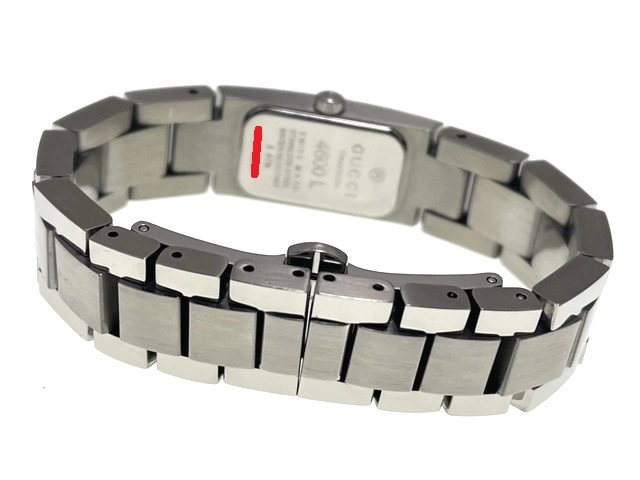 GUCCI グッチ レディース クオーツ 4600L Dベゼル シルバー文字盤 SS【472】HK