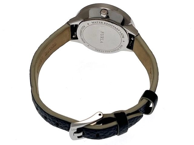 FURLA フルラ レディース クオーツ CLUB 4251109504 シルバー文字盤 SS/レザー【472】HK