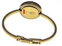 GUCCI グッチ チェンジベゼル 11/12.2 1100L ホワイト文字盤 ゴールドメッキ/プラスチック 替えベゼル付き レディース  クオーツ【472】HK の購入なら「質」の大黒屋（公式）