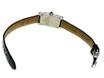 2024年12月正規品 Cartier カルティエ　レディース クオーツ　タンクアメリカンミニ WSTA0081 シルバーローマン文字盤 SS/アリゲーター【472】HK