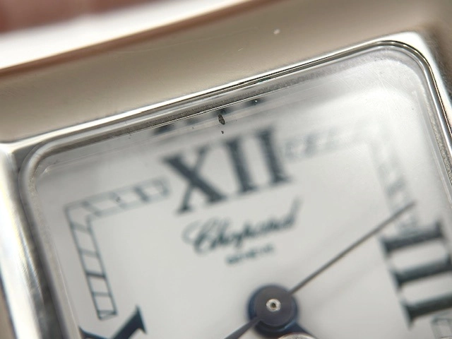 Chopard ショパール 腕時計 ハッピースポーツ スクエア 27/88922-23 ステンレススティール/クロコダイルベルト ホワイト文字盤【472】TS