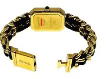 CHANEL シャネル レディース クオーツ プルミエールS H0001 ブラック  