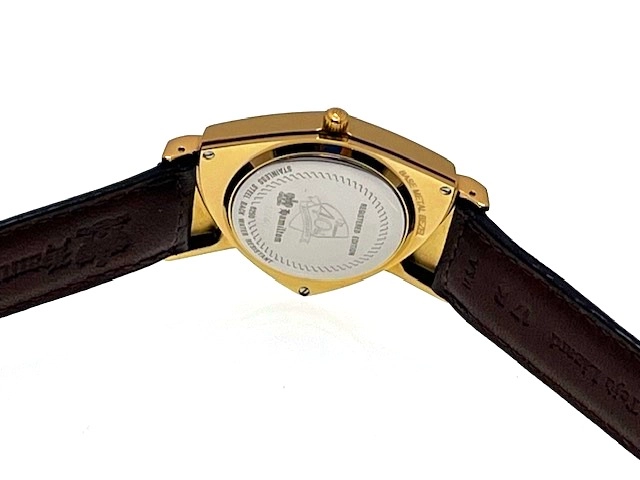 HAMILTON ハミルトン 男女兼用 クオーツ ベンチュラ 40周年記念 6250 ブラック文字盤 GP/リザード 現状販売品【472】HK