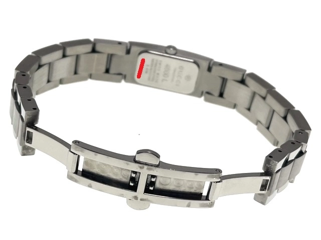 GUCCI グッチ レディース クオーツ 4600L Dベゼル シルバー文字盤 SS【472】HK