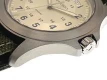 HAMILTON ハミルトン メンズ クオーツ カーキ･キング H64451823 ベージュ(シルバー)文字盤 SS/ナイロン/レザー 現状販売品【472】HK