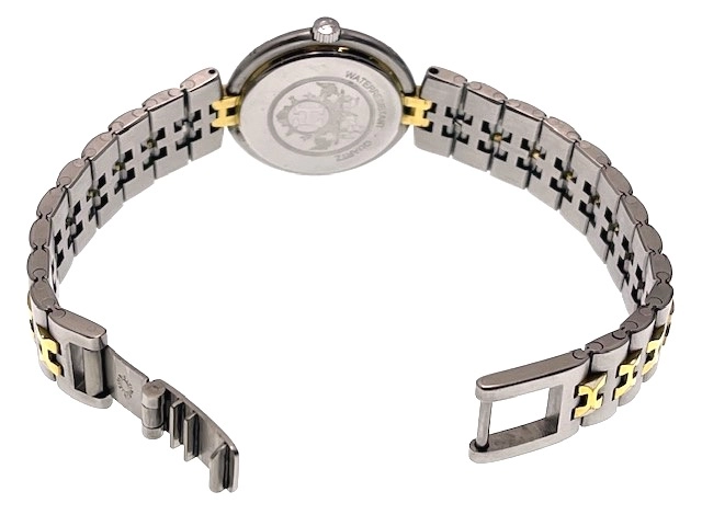 HERMES エルメス レディース クォーツ プロフィール コンビ シルバー文字盤 GP/SS 現状販売【472】HK