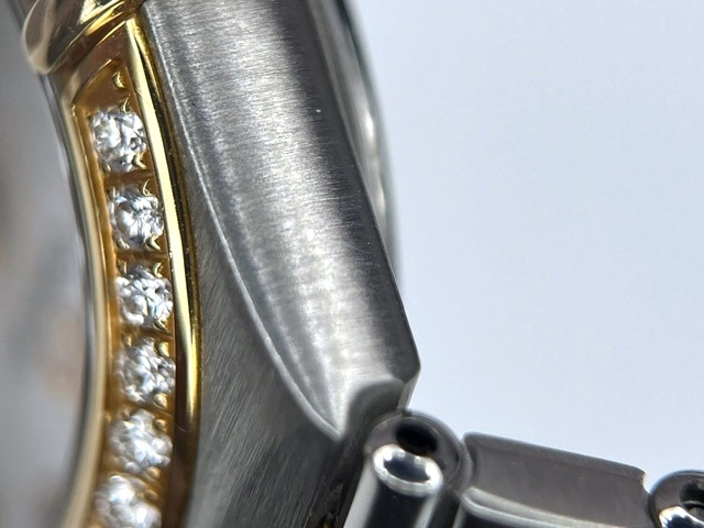 OMEGA オメガ 腕時計 コンステレーション・ダイヤベゼル 1360.75 SS/PG ホワイト12PD文字盤 クォーツ【472】TS