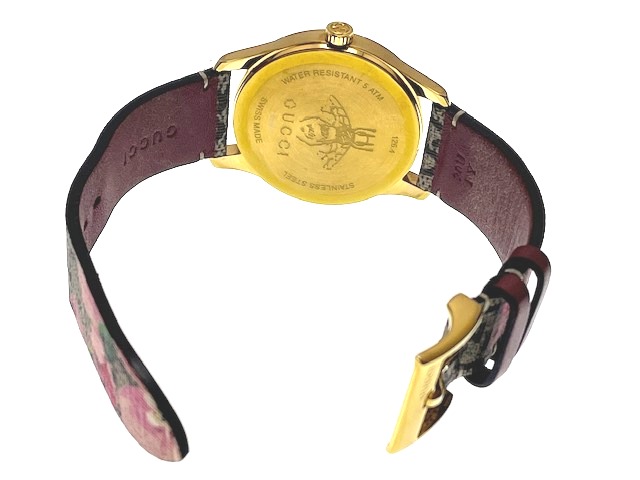 GUCCI グッチ 男女兼用 クォーツ Gタイムレス GGフラワー 126.4