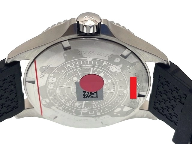 HAMILTON ハミルトン メンズ オートマチック カーキ H82515330 ブラック文字盤 SS/ラバー 現状販売品【472】HK