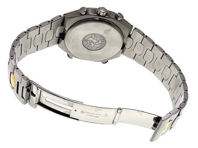 【現状販売】OMEGA オメガ　メンズ クオーツ　シーマスター ポラリス クロノグラフ ブラック文字盤 YG/SS【472】HK